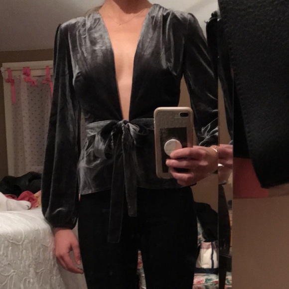 Velvet blouse - Picture 1 of 3